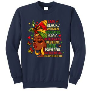 I Am Black Woman Educated Magic Intelligent Melanin Sweatshirt