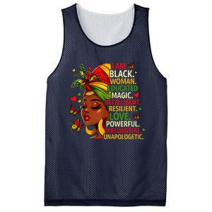 I Am Black Woman Educated Magic Intelligent Melanin Mesh Reversible Basketball Jersey Tank