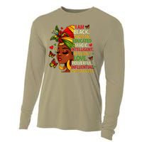 I Am Black Woman Educated Magic Intelligent Melanin Cooling Performance Long Sleeve Crew