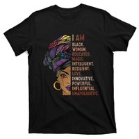 I Am Black Woman Black History Month Unapologetically T-Shirt