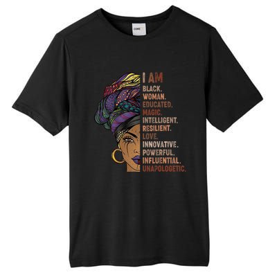 I Am Black Woman Black History Month Unapologetically Tall Fusion ChromaSoft Performance T-Shirt