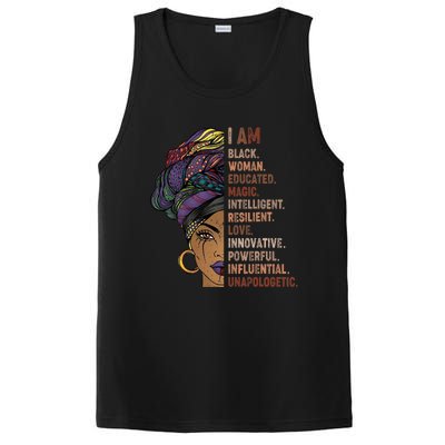 I Am Black Woman Black History Month Unapologetically PosiCharge Competitor Tank