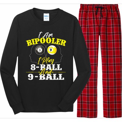 I Am Bipooler Snooker Game Pool Player Billiards Lover Gift Long Sleeve Pajama Set