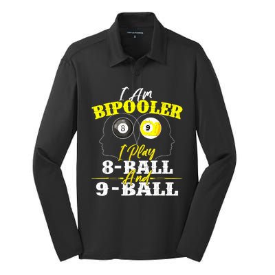 I Am Bipooler Snooker Game Pool Player Billiards Lover Gift Silk Touch Performance Long Sleeve Polo