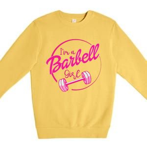 IM A Barbell Girl Premium Crewneck Sweatshirt