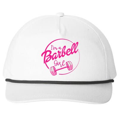 IM A Barbell Girl Snapback Five-Panel Rope Hat