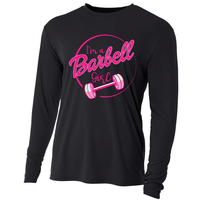 IM A Barbell Girl Cooling Performance Long Sleeve Crew