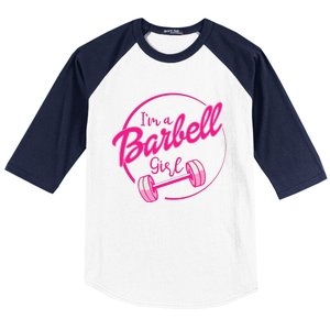 IM A Barbell Girl Baseball Sleeve Shirt