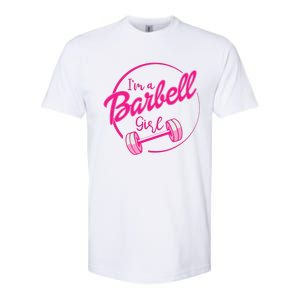 IM A Barbell Girl Softstyle CVC T-Shirt