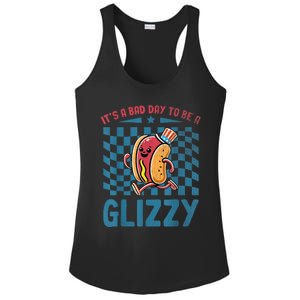 It’S A Bad Day To Be A Glizzy 4th Of July Ladies PosiCharge Competitor Racerback Tank