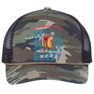 It’S A Bad Day To Be A Glizzy 4th Of July Retro Rope Trucker Hat Cap