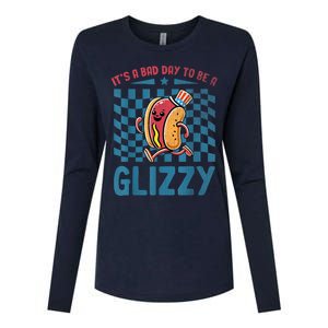 It’S A Bad Day To Be A Glizzy 4th Of July Womens Cotton Relaxed Long Sleeve T-Shirt