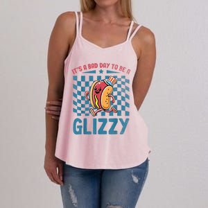 It’S A Bad Day To Be A Glizzy 4th Of July Women's Strappy Tank