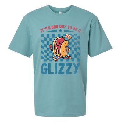 It’S A Bad Day To Be A Glizzy 4th Of July Sueded Cloud Jersey T-Shirt