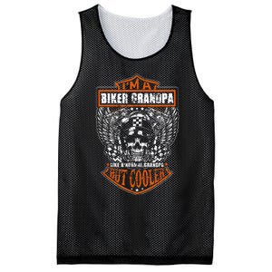 Im A Biker Grandpa Like A Normal Grandpa But Cooler Mesh Reversible Basketball Jersey Tank