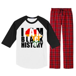 I Am Black History Month Pride Raglan Sleeve Pajama Set