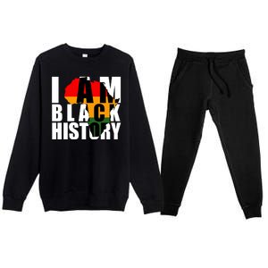 I Am Black History Month Pride Premium Crewneck Sweatsuit Set