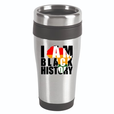 I Am Black History Month Pride 16oz Travel Tumbler