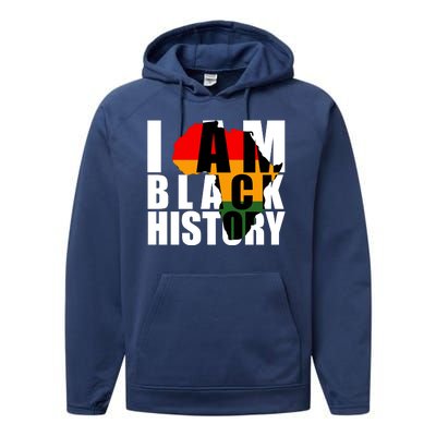 I Am Black History Month Pride Performance Fleece Hoodie