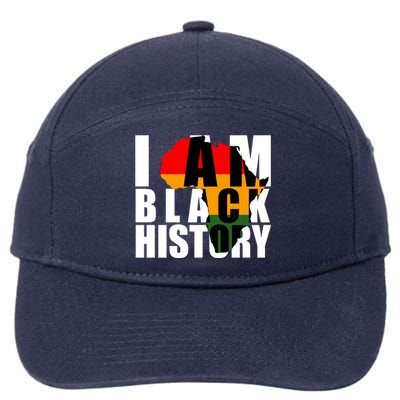 I Am Black History Month Pride 7-Panel Snapback Hat