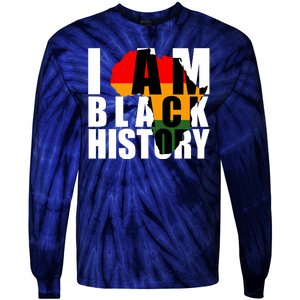 I Am Black History Month Pride Tie-Dye Long Sleeve Shirt