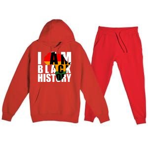 I Am Black History Month Pride Premium Hooded Sweatsuit Set