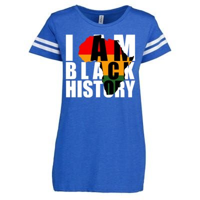 I Am Black History Month Pride Enza Ladies Jersey Football T-Shirt