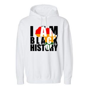 I Am Black History Month Pride Garment-Dyed Fleece Hoodie