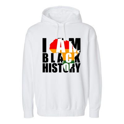 I Am Black History Month Pride Garment-Dyed Fleece Hoodie