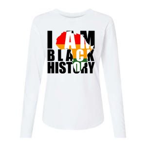 I Am Black History Month Pride Womens Cotton Relaxed Long Sleeve T-Shirt