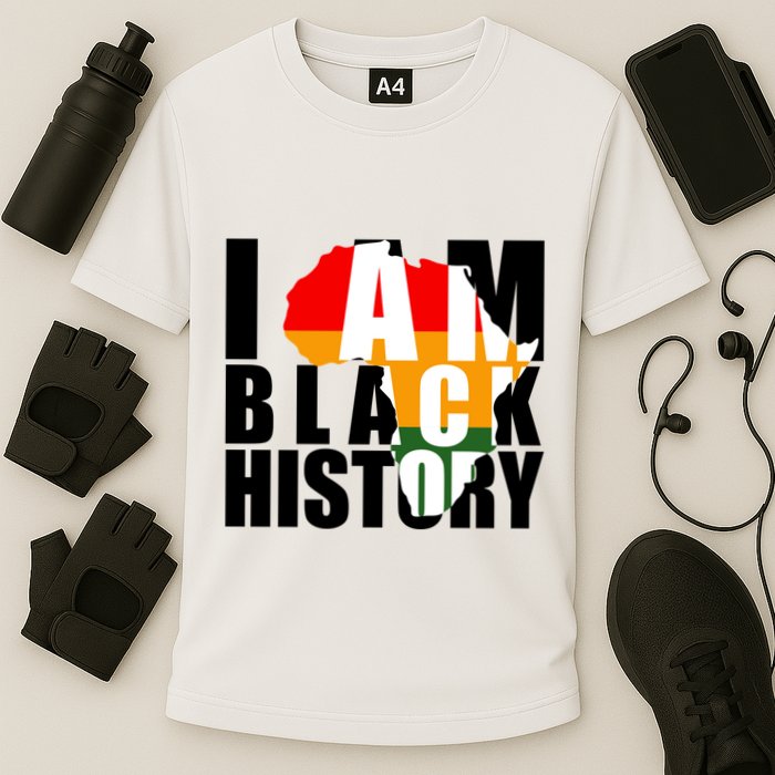I Am Black History Month Pride Cooling Performance Crew T-Shirt