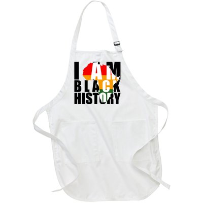 I Am Black History Month Pride Full-Length Apron With Pockets