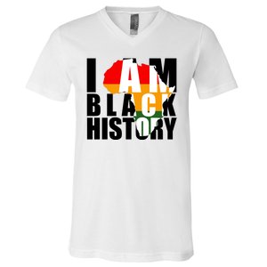 I Am Black History Month Pride V-Neck T-Shirt