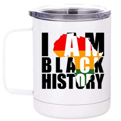 I Am Black History Month Pride 12 oz Stainless Steel Tumbler Cup