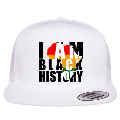I Am Black History Month Pride Flat Bill Trucker Hat