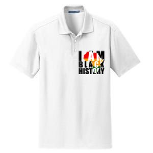 I Am Black History Month Pride Dry Zone Grid Polo