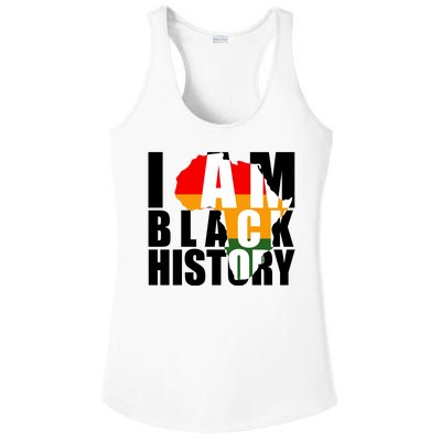 I Am Black History Month Pride Ladies PosiCharge Competitor Racerback Tank