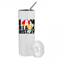 I Am Black History Month Pride Stainless Steel Tumbler