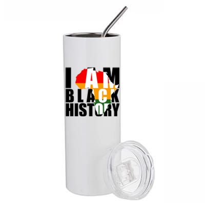 I Am Black History Month Pride Stainless Steel Tumbler