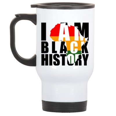 I Am Black History Month Pride Stainless Steel Travel Mug