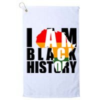 I Am Black History Month Pride Platinum Collection Golf Towel