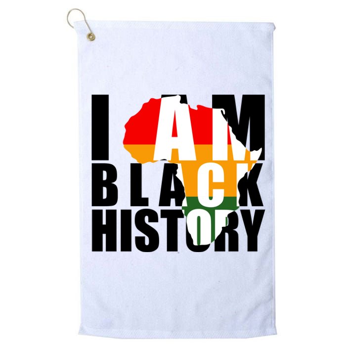 I Am Black History Month Pride Platinum Collection Golf Towel