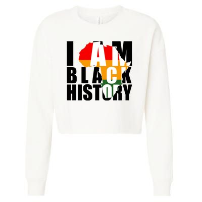 I Am Black History Month Pride Cropped Pullover Crew