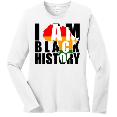 I Am Black History Month Pride Ladies Long Sleeve Shirt