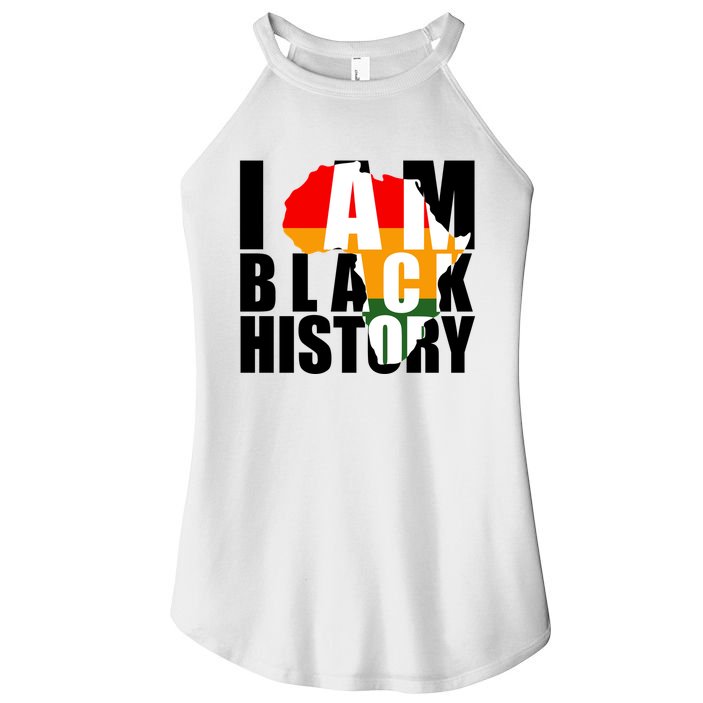 I Am Black History Month Pride Women's Perfect Tri Rocker Tank
