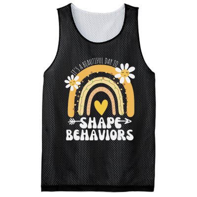 It's A Beautiful Day To Shape Behaviors Autism Awareness Mesh Reversible Basketball Jersey Tank