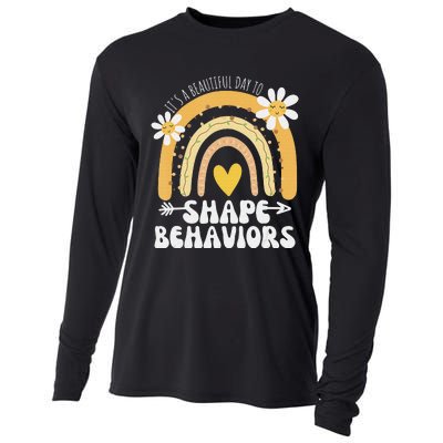 It's A Beautiful Day To Shape Behaviors Autism Awareness Cooling Performance Long Sleeve Crew