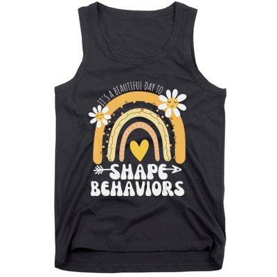 It's A Beautiful Day To Shape Behaviors Autism Awareness Tank Top