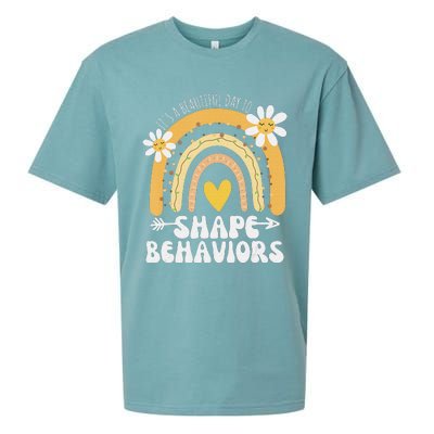 It's A Beautiful Day To Shape Behaviors Autism Awareness Sueded Cloud Jersey T-Shirt