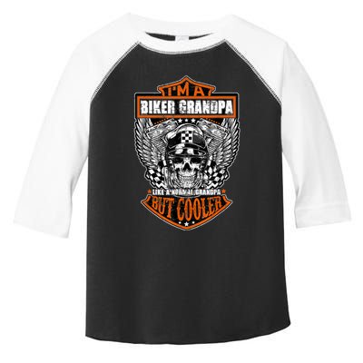 I'm A Biker Grandpa Like A Normal Grandpa But Cooler Gifts Gift Toddler Fine Jersey T-Shirt